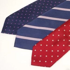 3 beautiful T M Lewin all silk ties